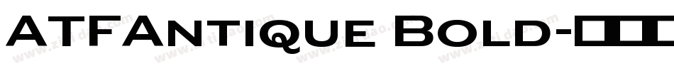 ATFAntique Bold字体转换